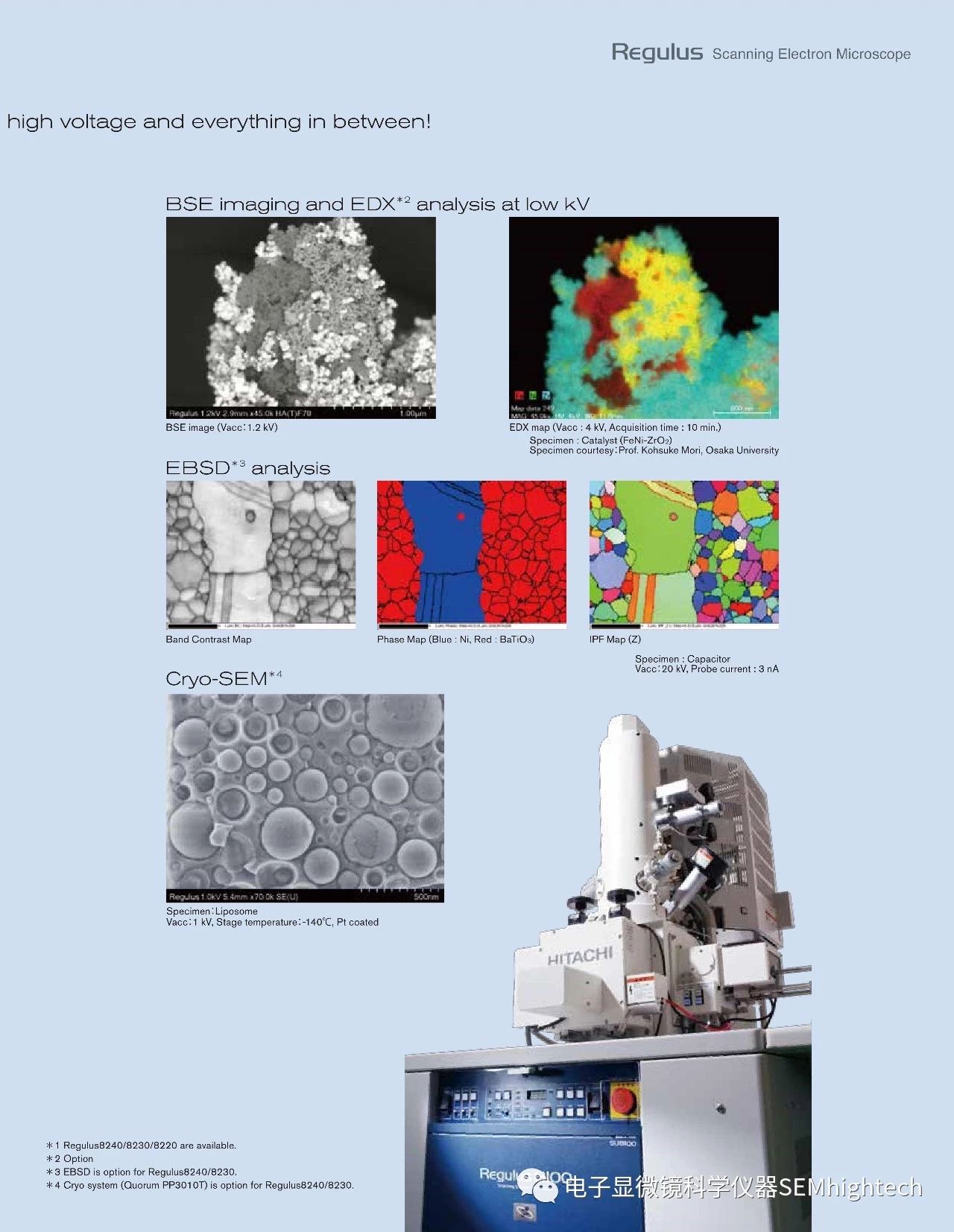 Regulus系列 (超高分辨场发射扫描电子显微镜)